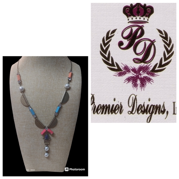 COPY - Premier Designs Antiqued Gold Pop Art Multi Media Long Statement Necklac… - Picture 4 of 4